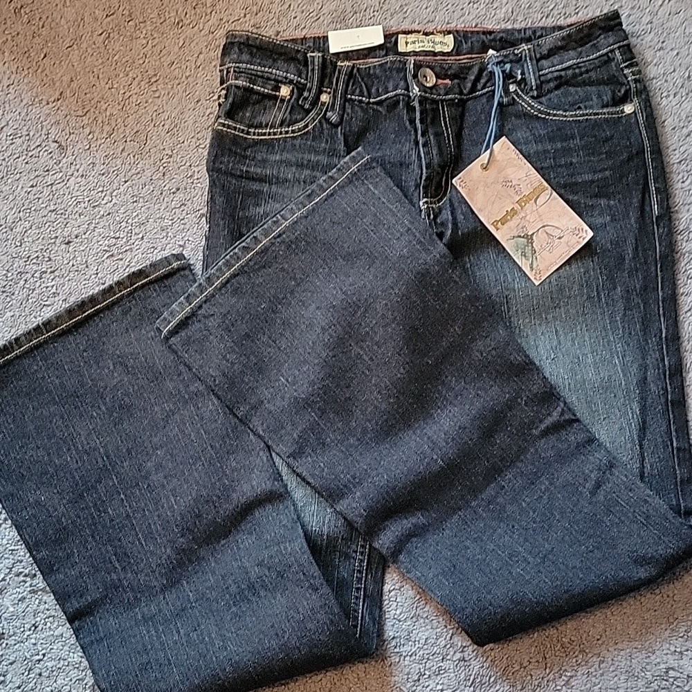 Paris Blues, women's blue jeans 👖, 11 short, flared legs. NWT - Picture 9 of 9